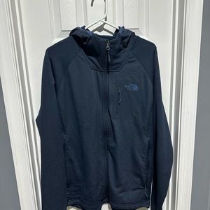 The North Face mens full zip sweatshirt XL navy blue